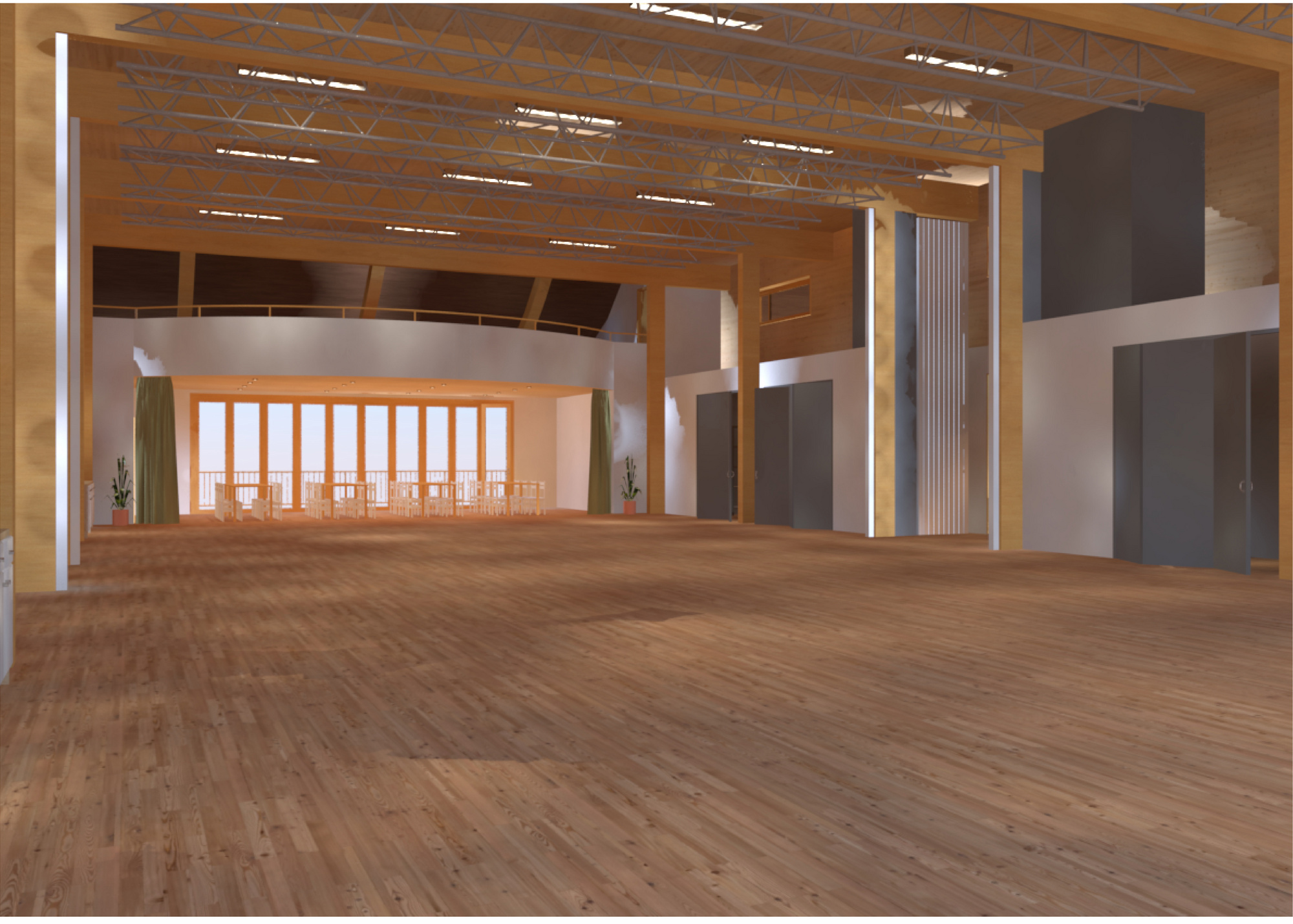 Image 3D - bâtiment Bovino - salle