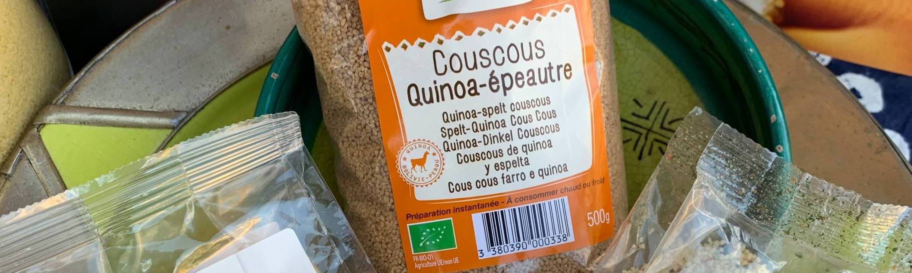 2 paquets Priméal - Couscous et Priméal Taboulé