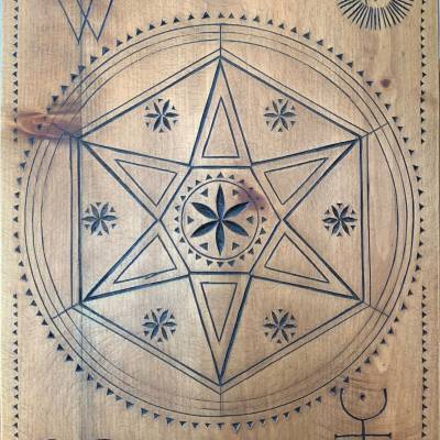 Géométrie sacrée en bois