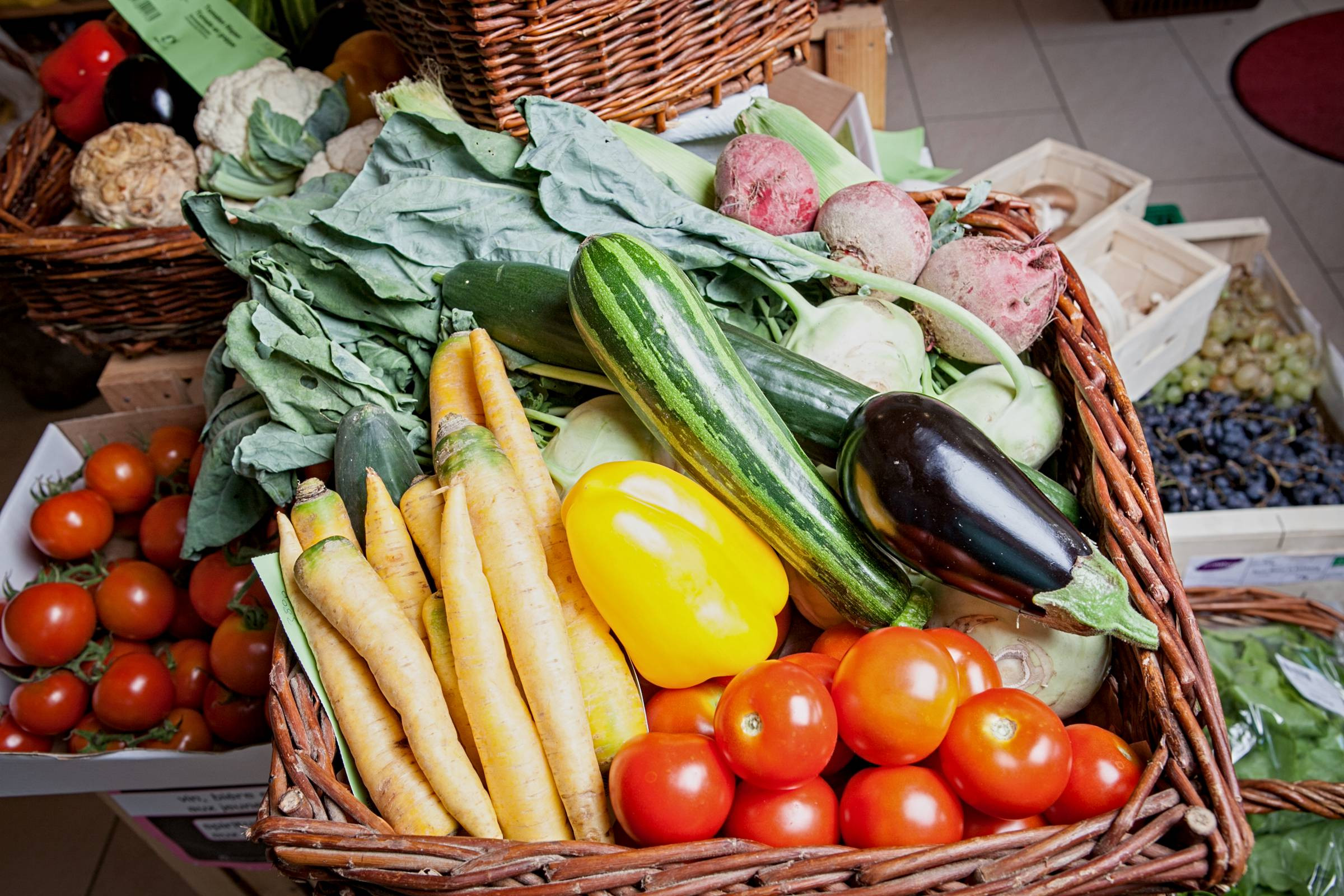 Panier de fruits et légumes frais - livraison à domicile